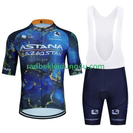 Set Kurzarmtrikot + Trägerhose Astana Qazaqstan 2024